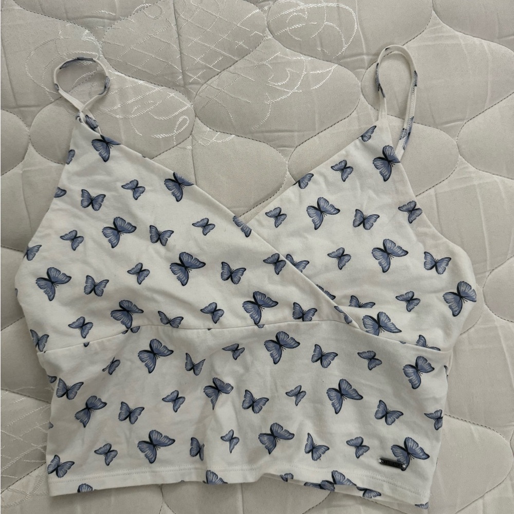 Hollister butterfly cami top